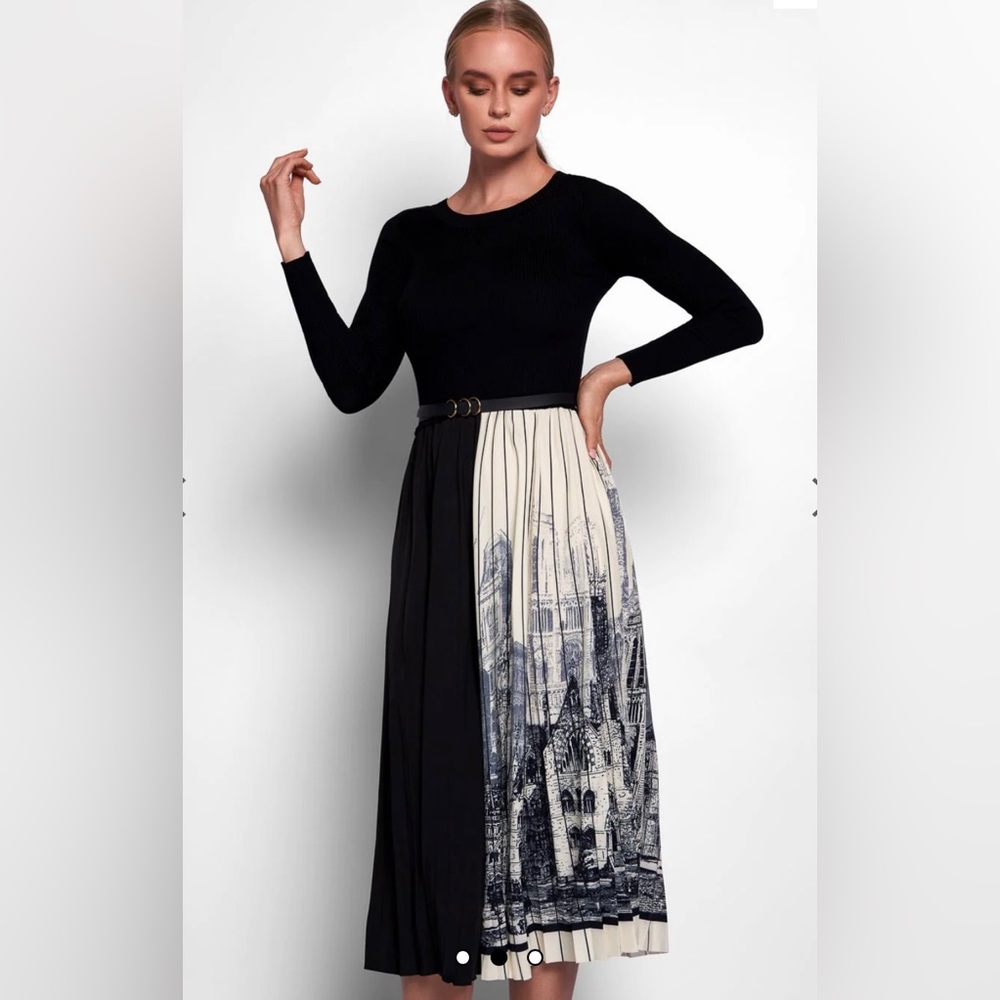 Knitted midi dress